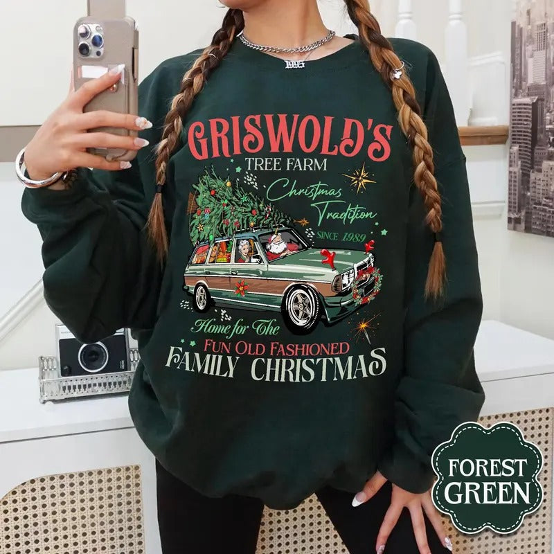 Griswold's Tree Farm Sweatshirt, Griswold Christmas