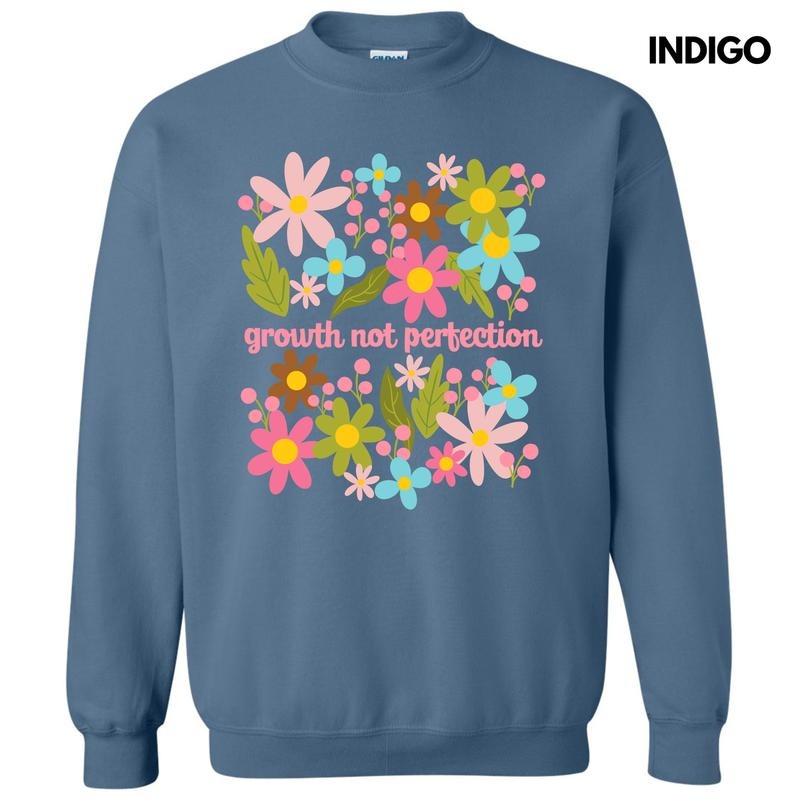 Growth Not Perfection Sweatshirt 'NLB' T-Shirts, Hoodie | ZylaModa.com