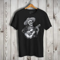 Guitar Player Skull Music Lover Short Sleeve T-Shirt Casual Crewneck Hoodie, Sweatshirt | ZylaModa.com