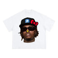 Gunnaaa Red Kitty Tee - Cute Big Face Graphic Look Hoodie, Sweatshirt | ZylaModa.com