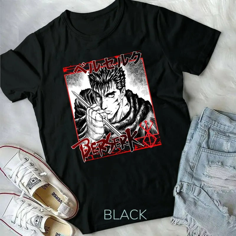 Guts Berserk, Anime Inspired ,Berserk,Anime Gift,Berserk,new UNISEX T-Shirt,cheap graphic tees Menswear Top Hoodie,...