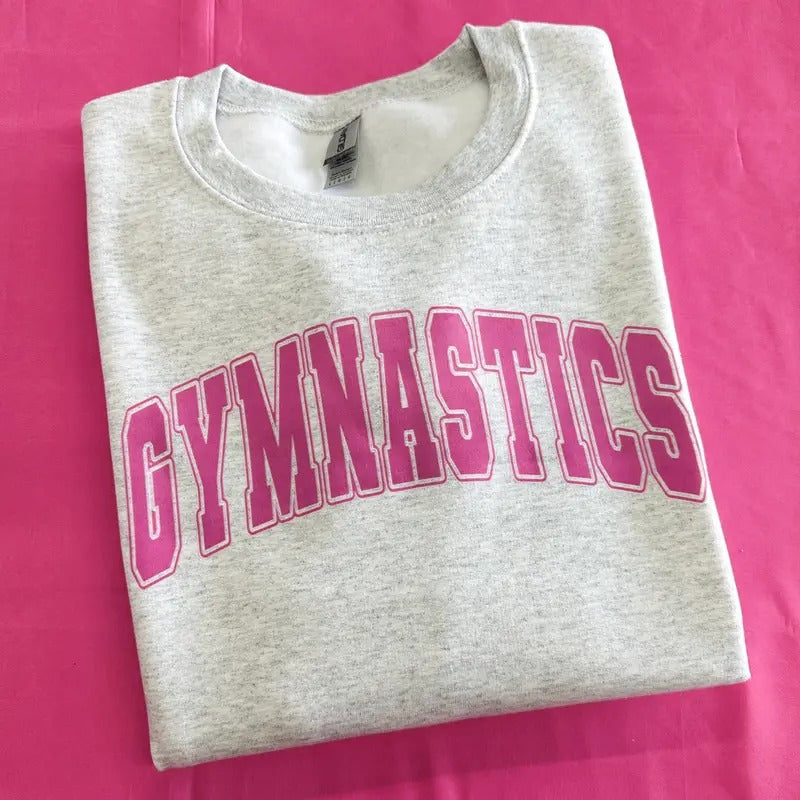 Gymnastics Varsity Letter Gildan Sweatshirt T-Shirts, Hoodie | ZylaModa.com