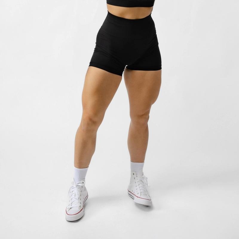 Gymreapers Legacy Athletic Compression Shorts for Women - Seamless Knit Interlock Fabric for Breathability and...