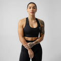 Gymreapers Performance Bra - Women's Summer Athletic Racerback Design with Medium to High Support and 4-Way Stretch...