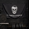 Gymreapers Skull Gym Flag - Durable 100% Nylon Material - Ideal for Sports & Outdoor, Fitness Equipment, Weight Training...