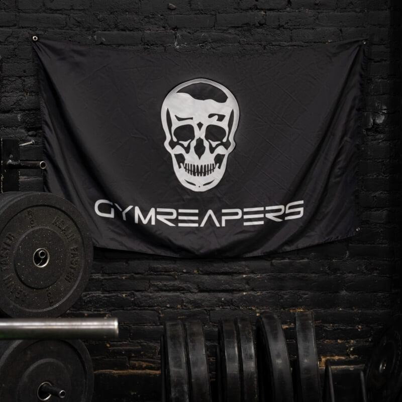 Gymreapers Skull Gym Flag - Durable 100% Nylon Material - Ideal for Sports & Outdoor, Fitness Equipment, Weight Training...