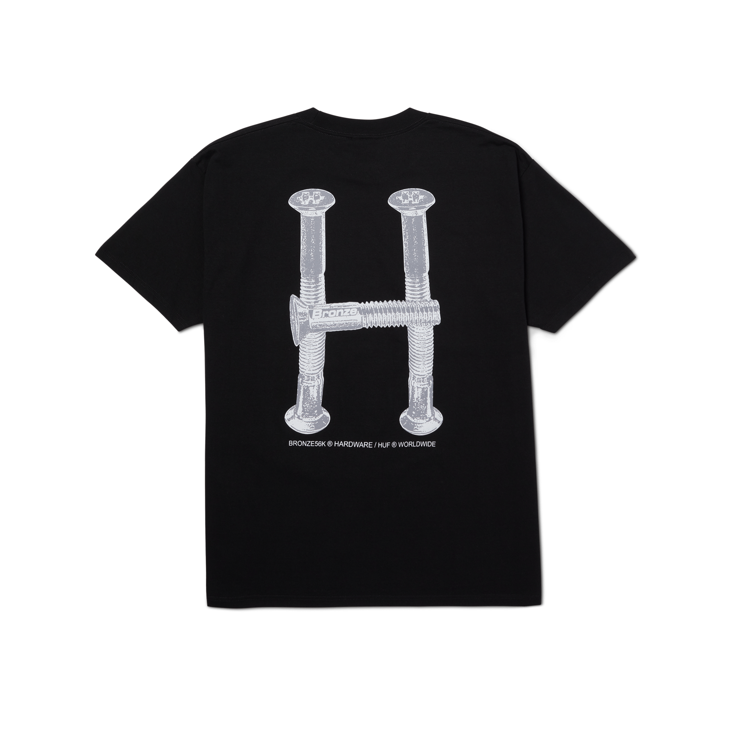HUF x Bronze56K H Bolts Triple Triangle T-Shirt Hoodie, Sweatshirt | ZylaModa.com (Image 2)