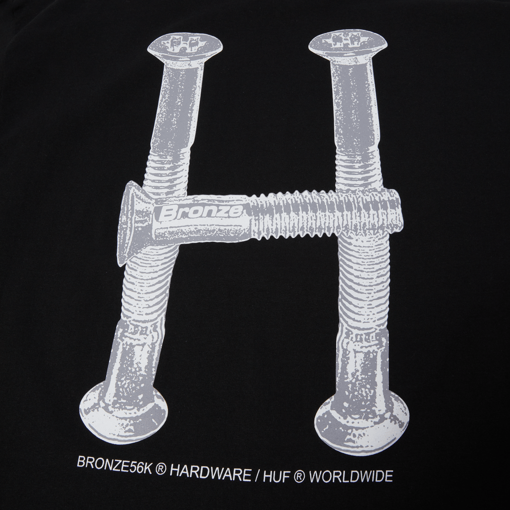 HUF x Bronze56K H Bolts Triple Triangle T-Shirt Hoodie, Sweatshirt | ZylaModa.com (Image 3)