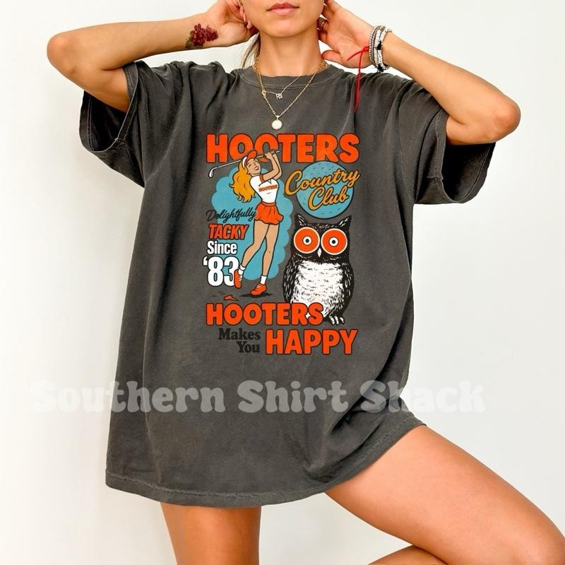H00TERS Golf T shirt  | Pepper comfort colors t shirt |Womens Unisex Shirt | Graphic Tee Hoodie, Sweatshirt | ZylaModa.com