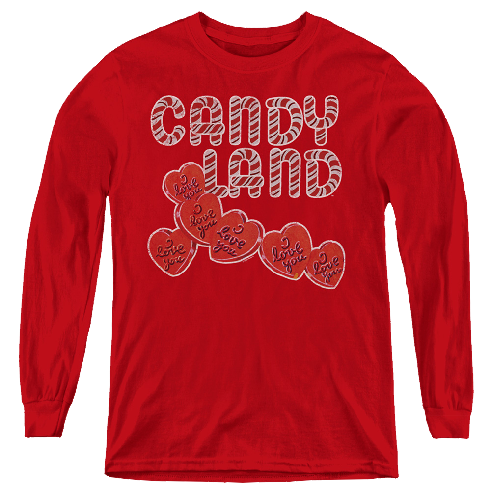 Candy Land I Love You - Youth Long Sleeve T-Shirt Hoodie, Sweatshirt | ZylaModa.com