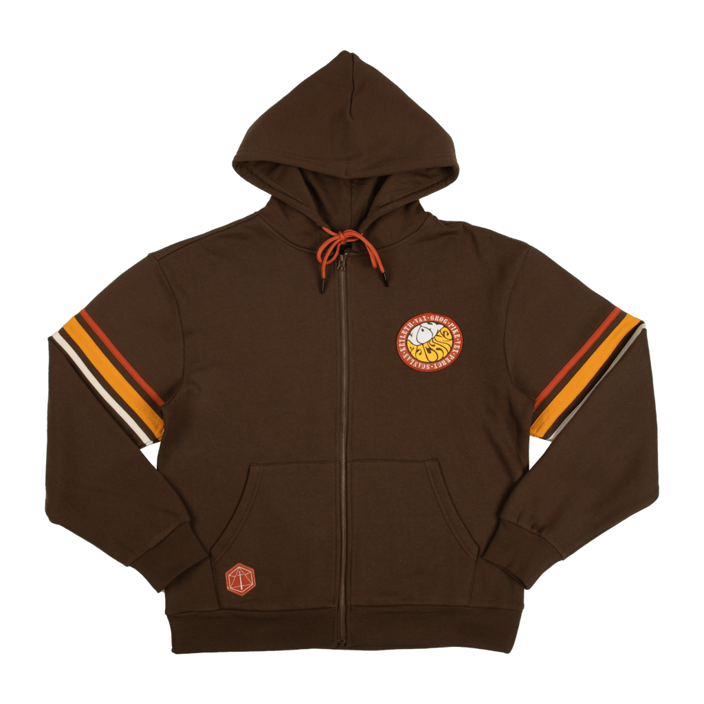 Vox Machina Retro Striped Zip-Up Hoodie T-Shirts, Sweatshirt | ZylaModa.com (Image 1)