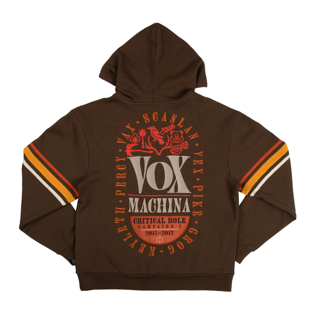 Vox Machina Retro Striped Zip-Up Hoodie T-Shirts, Sweatshirt | ZylaModa.com (Image 2)