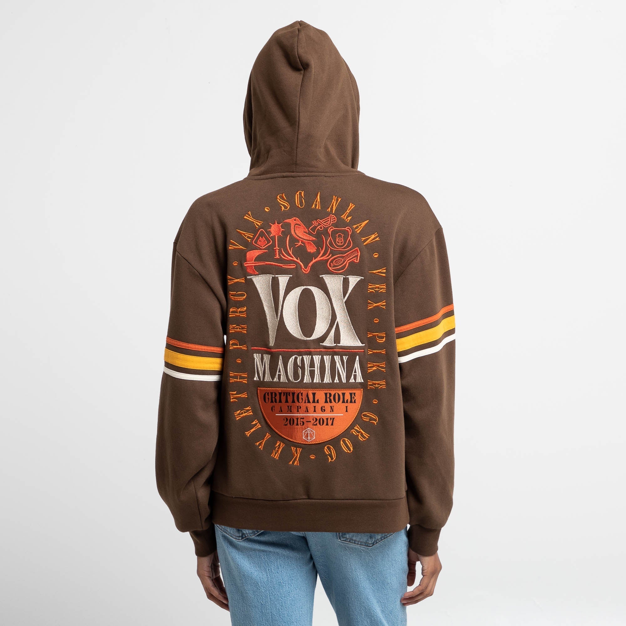 Vox Machina Retro Striped Zip-Up Hoodie T-Shirts, Sweatshirt | ZylaModa.com (Image 5)