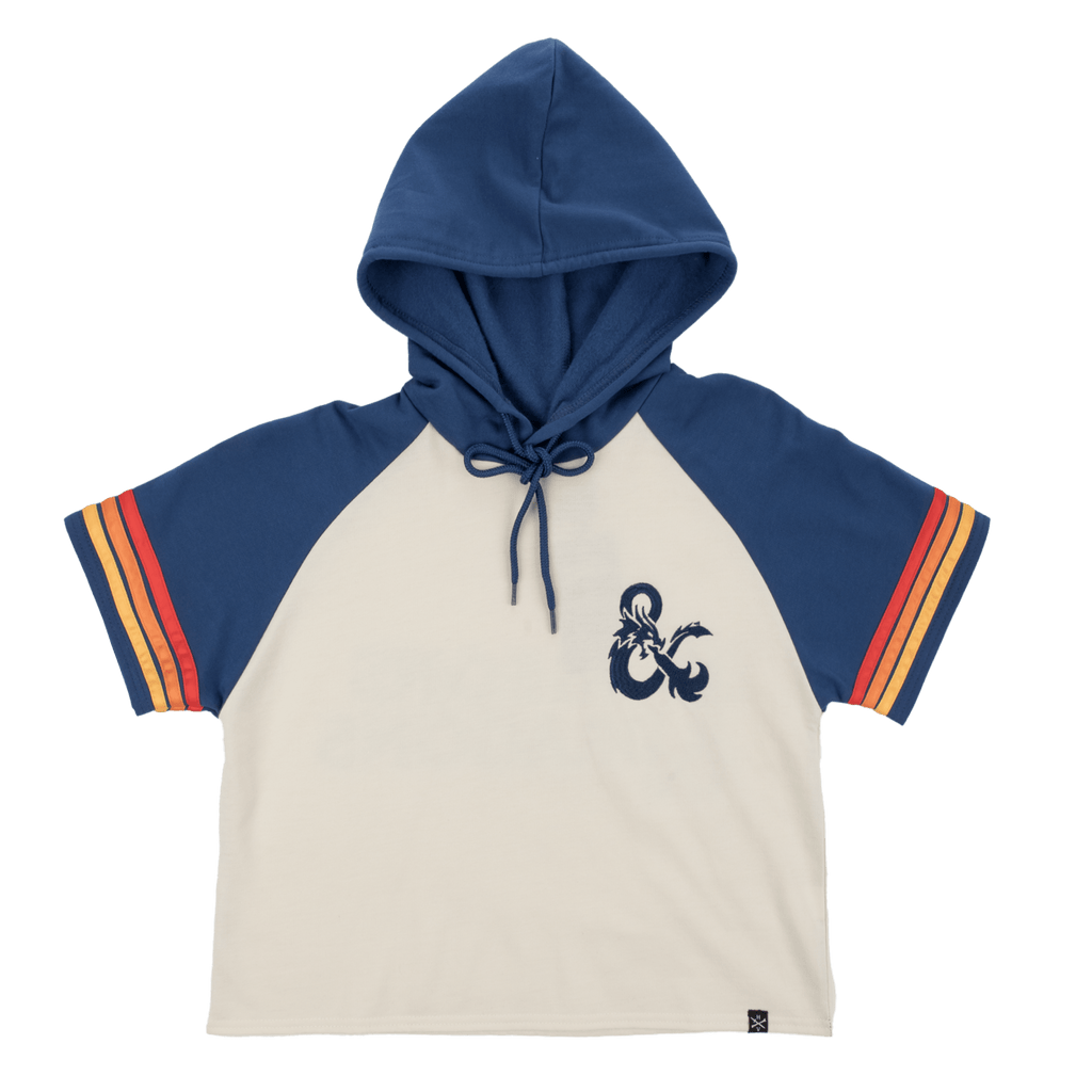 Vintage Cropped Short Sleeve Hoodie T-Shirts, Sweatshirt | ZylaModa.com (Image 2)