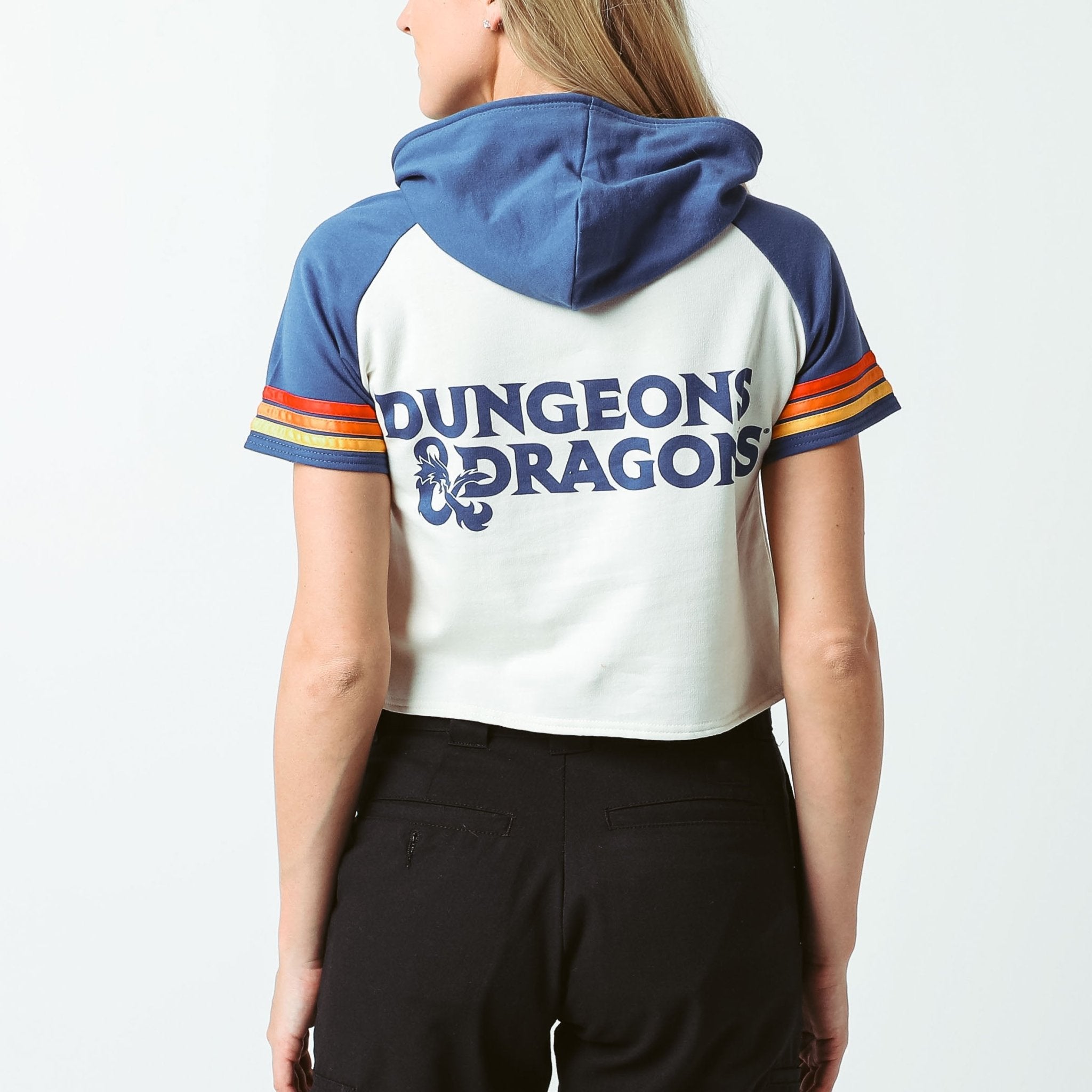 Vintage Cropped Short Sleeve Hoodie T-Shirts, Sweatshirt | ZylaModa.com (Image 5)
