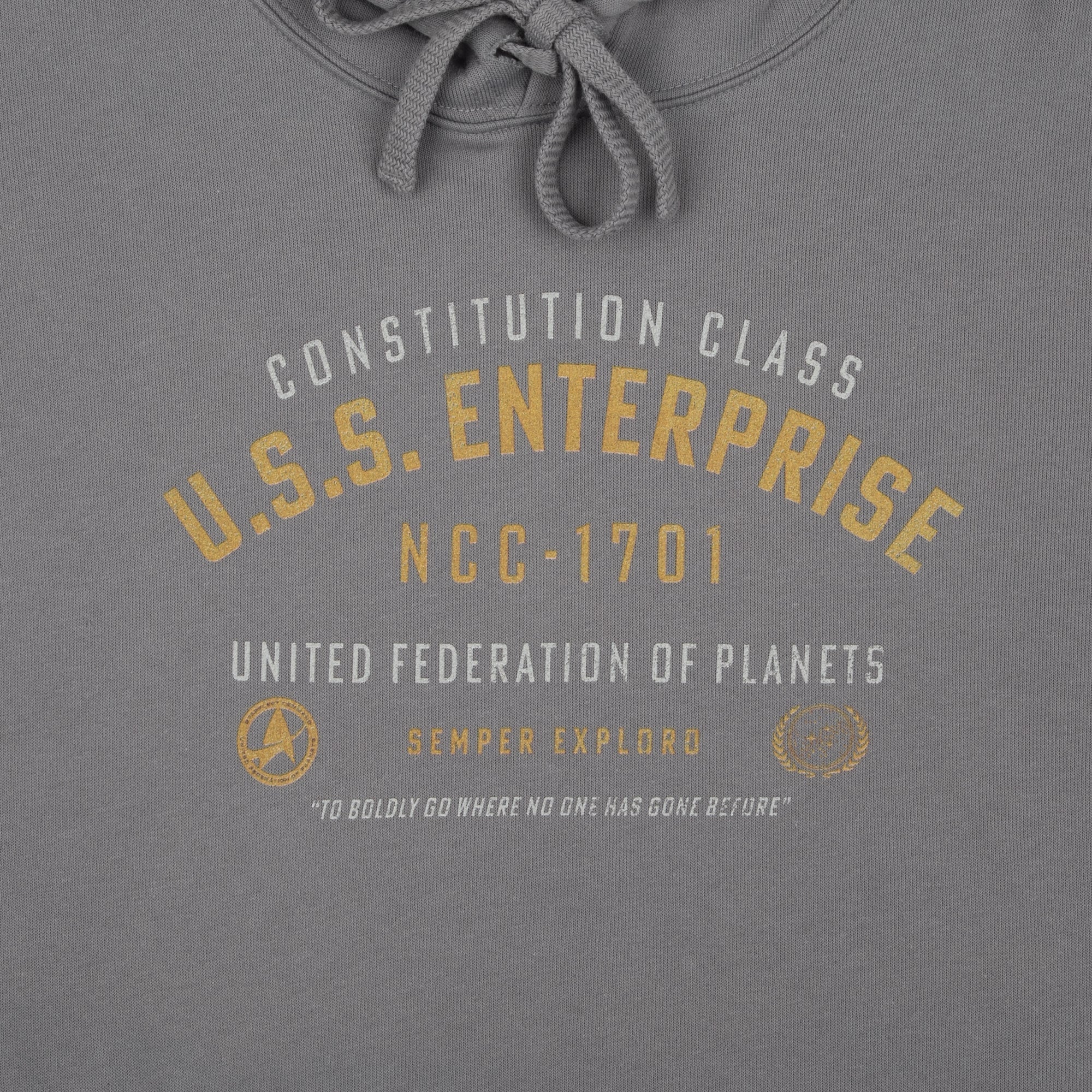 USS Enterprise Cropped hoodie T-Shirts, Sweatshirt | ZylaModa.com (Image 2)