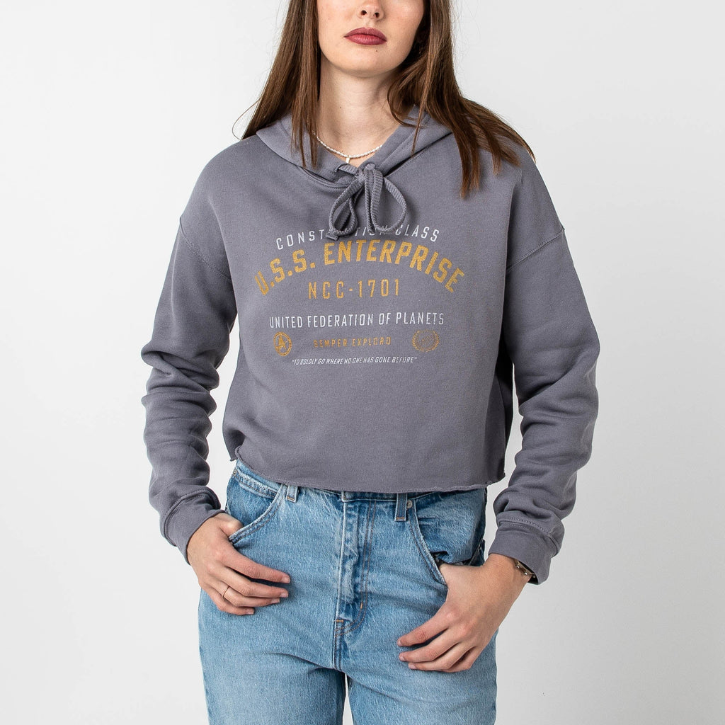 USS Enterprise Cropped hoodie T-Shirts, Sweatshirt | ZylaModa.com (Image 3)