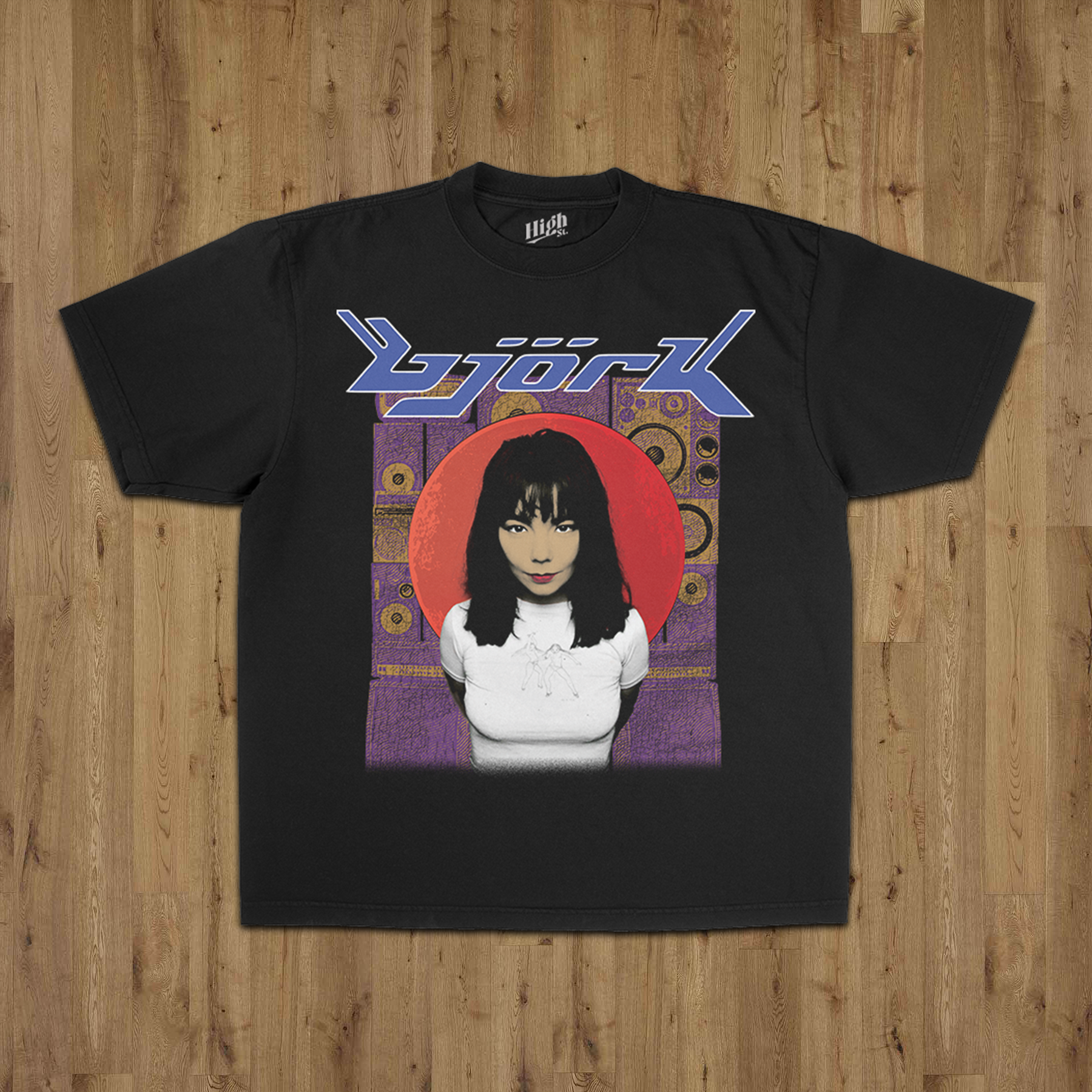BJORK HEAVY WEIGHT BLACK T-SHIRT Hoodie, Sweatshirt | ZylaModa.com (Image 1)