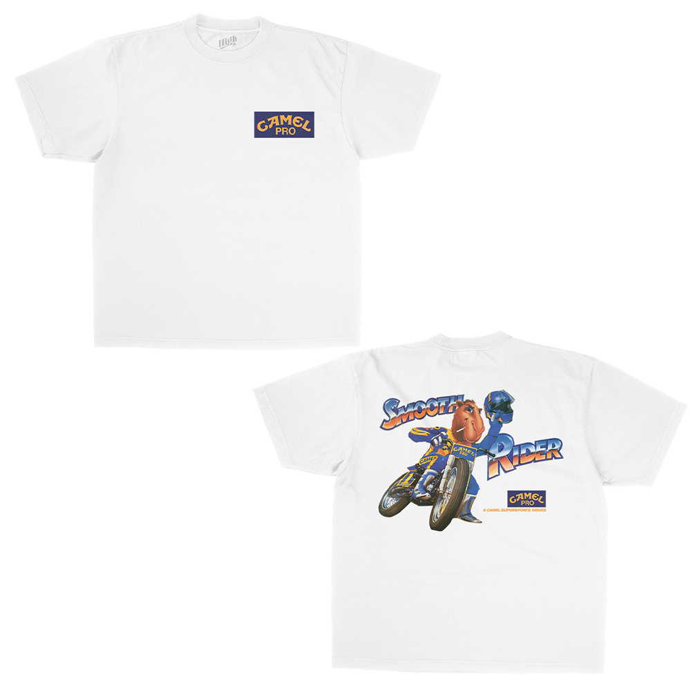 JOE CAMEL MOTO HEAVY WEIGHT WHITE T-SHIRT Hoodie, Sweatshirt | ZylaModa.com (Image 2)