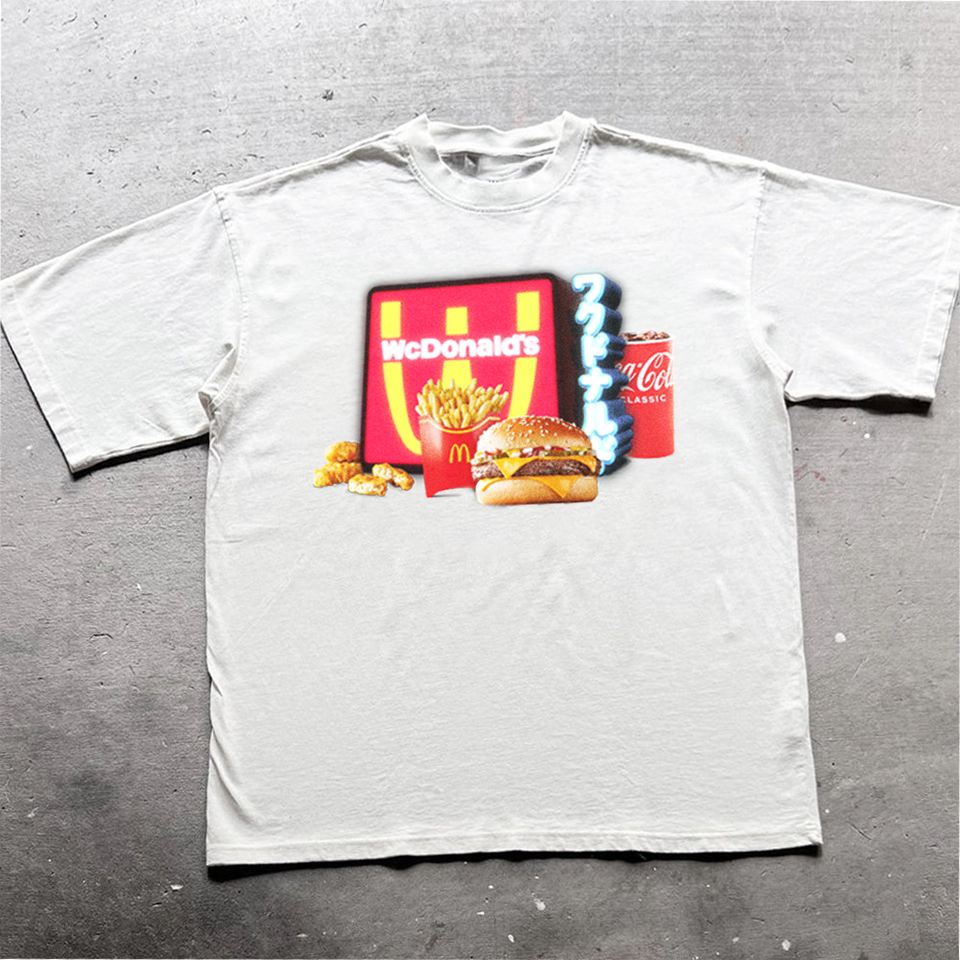 WCDONALD'S HEAVY WEIGHT MERCH WHITE T-SHIRT Hoodie, Sweatshirt | ZylaModa.com (Image 3)