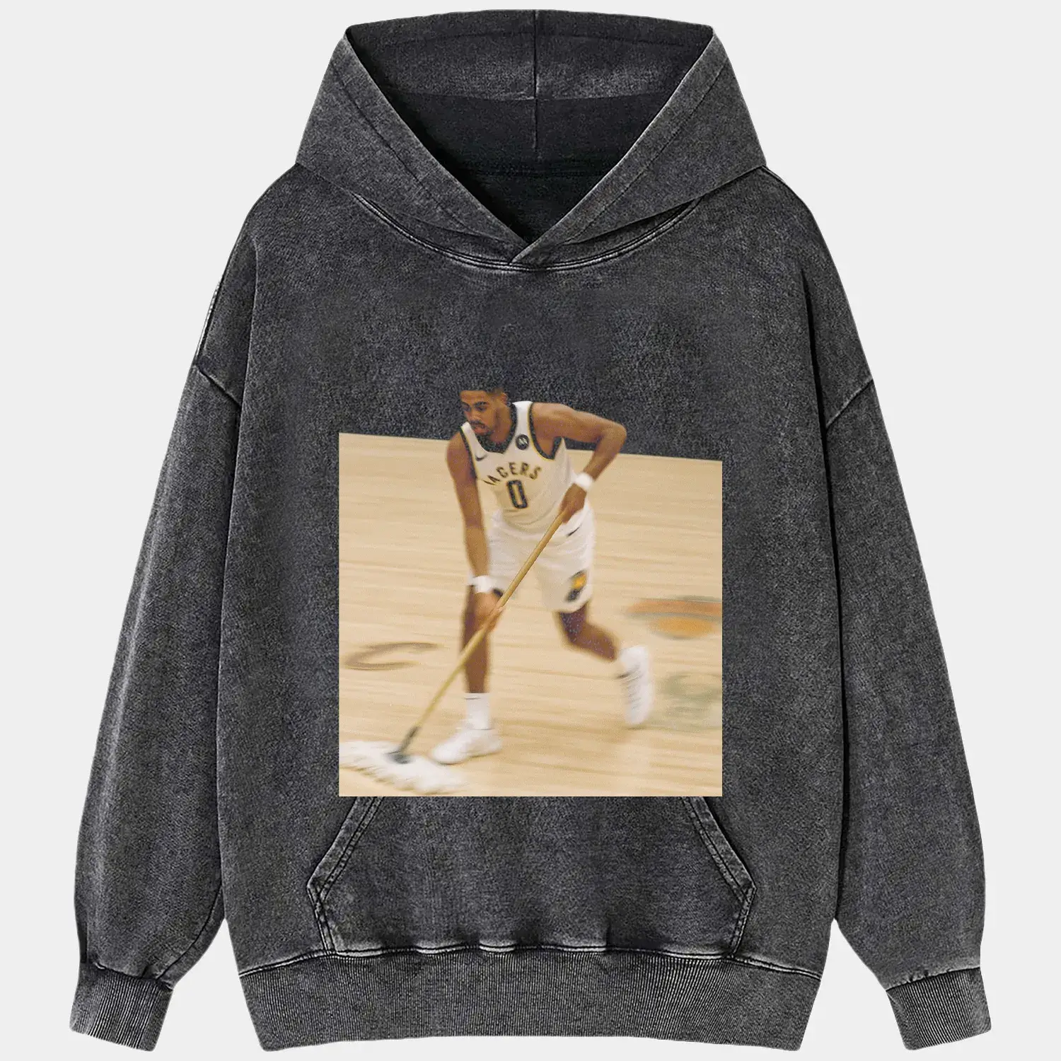 Haliburton Washed Tee Hoodie, Sweatshirt | ZylaModa.com (Image 2)