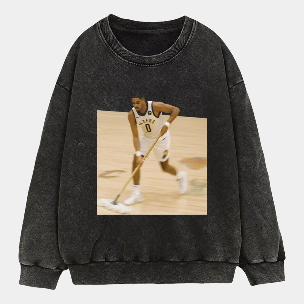 Haliburton Washed Tee Hoodie, Sweatshirt | ZylaModa.com (Image 3)