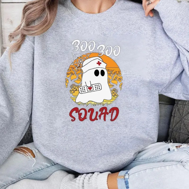 Halloween Boo Boo Squad Shirt, Halloween Ghost Nurse Shirt, Halloween Nurse Crew Shirt, Halloween Hospital Shirt,...