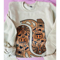 Halloween Cowboy Boots Sweatshirt | Halloween Sweatshirt | Western Sweatshirt T-Shirts, Hoodie | ZylaModa.com