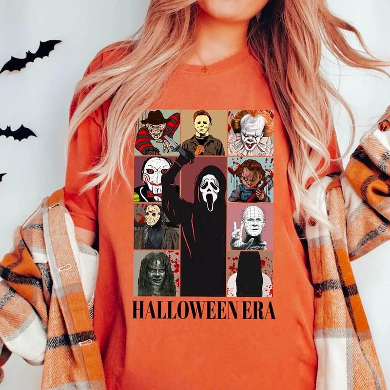 Halloween Era Shirt, Horror Tour T-Shirt, Vintage Halloween Sweatshirt, Summerween Merch, Ghostface Sweatshirt, Michael...