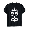 Halloween Skeleton Graphic Tee - 100% Cotton, Short Sleeve, Crew Neck