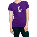 Halloween Skeleton Hand Peace Women's T-Shirt Casual Comfort Hoodie, Sweatshirt | ZylaModa.com