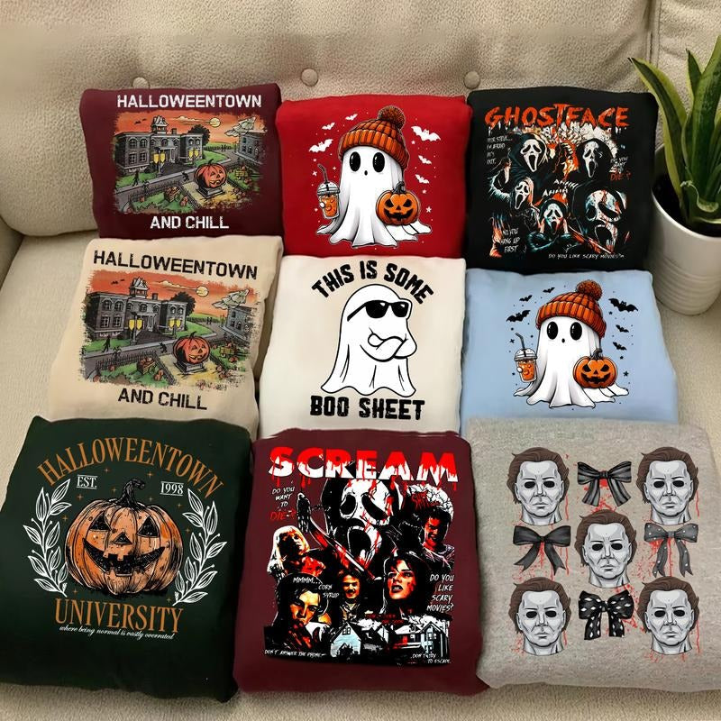 Halloween Sweatshirt Collection: Ghost, Scream, Michael Myers, Halloweentown T-Shirts, Hoodie | ZylaModa.com