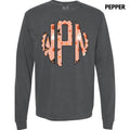 Halloween Things Monogram Long Sleeve Comfort Colors T-Shirt 'NLB' Hoodie, Sweatshirt | ZylaModa.com