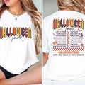 Halloween Tour Shirt, Gift for Halloween Tour Shirt, Fall Shirt, Retro Halloween Shirt, Two Side Shirt, Halloween Gift,...