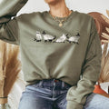 Halloween cat Sweatshirt, Halloween Sweater, Halloween Cat Shirt, Cat Lover Shirt, Black Cat Shirt, Spooky Season Hoodie