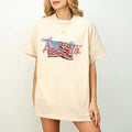 Happy Birthday American Coquette Flag Shirt, Coquette American Flag Shirt, Coquette Bow Shirt, 4th of July sublimation,...
