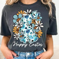 Happy Easter Bunny Shirt, Tee Shirt , Easter Shirt , Floral Easter T-shirt Hoodie, Sweatshirt | ZylaModa.com