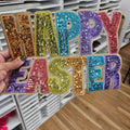 Happy Easter Sequin Patch ONLY T-Shirts, Hoodie, Sweatshirt | ZylaModa.com