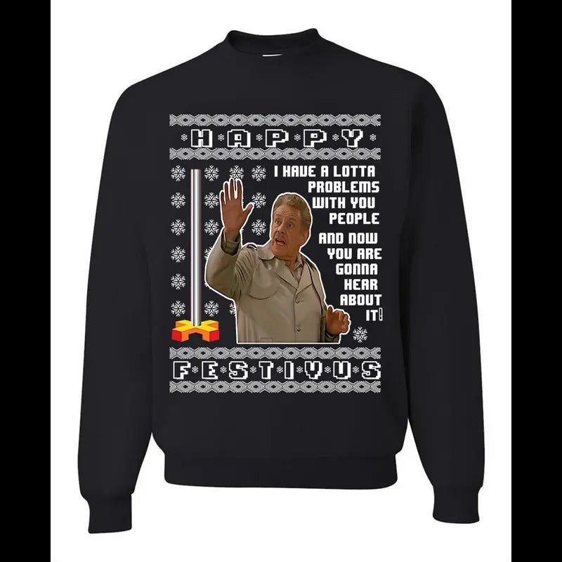 Happy Festivus Christmas Sweatshirt, Christmas Sweatshirt For Women, Christmas Gift, Holiday Sweater, Xmas Tee Hoodie