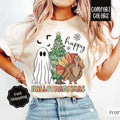 Happy Hallothankmas Shirt Comfort Colors , Halloween Thanksgiving Christmas Shirt,  Women's Holiday Teestyle{n002}2...