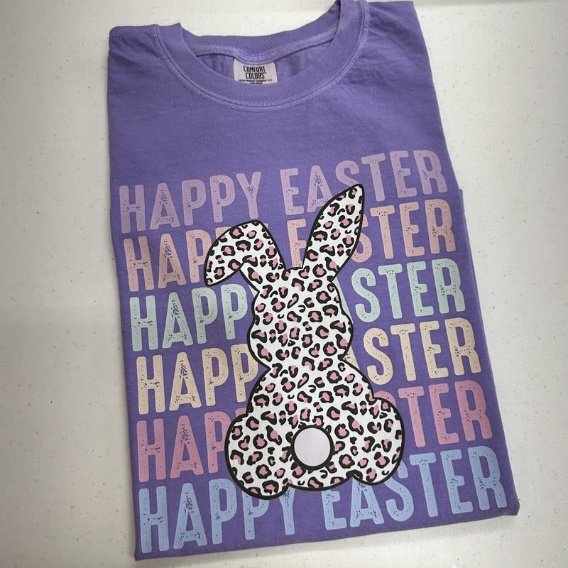 Happy Happy Easter Bunny Comfort Colors T-Shirt Hoodie, Sweatshirt | ZylaModa.com