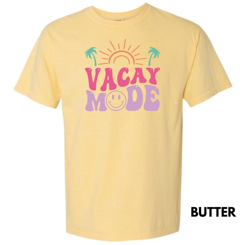 Happy Vacay Mode Comfort Colors T-Shirt 'NLB' Hoodie, Sweatshirt | ZylaModa.com