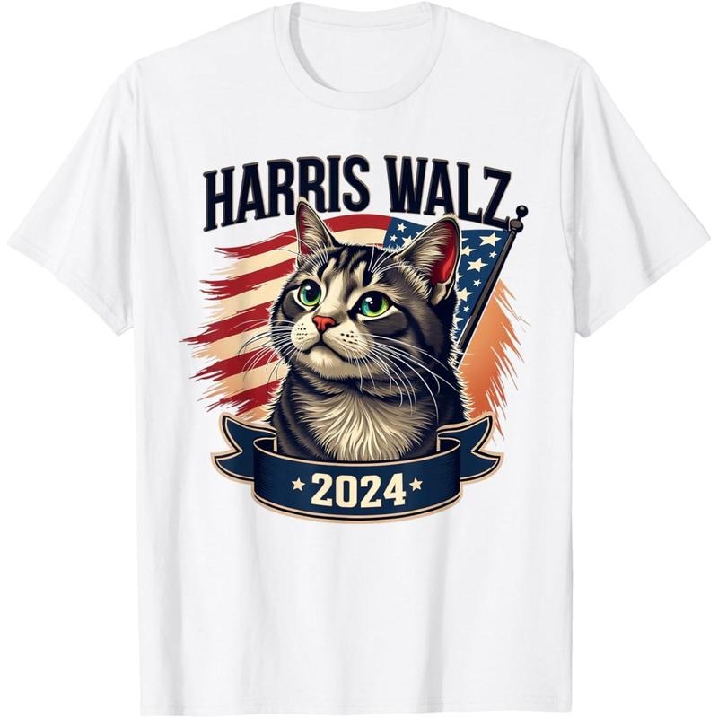 Harris Walz 2024 Funny Cat Kamala Harris Tim Walz Waltz T-Shirt made in usa Hoodie, Sweatshirt | ZylaModa.com