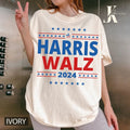 Harris Walz 2024 Shirt, Vote Kamala Tee, Tank Top- Sweatshirt, Kamala Harris Tim Walz Waltz Election Gift, President...