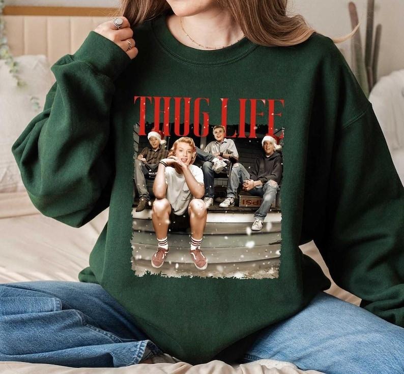 Haynes Sisters White Christmas Thug Life Movie Sweatshirt, Sisters Sisters Christmas Song Shirt, Wallace And Davis Shirt...