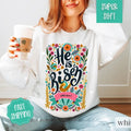 He Is Risen Sweatshirt, Jesus Shirt, Easter Outfit, Easter Crewneck Hoodie | ZylaModa.com