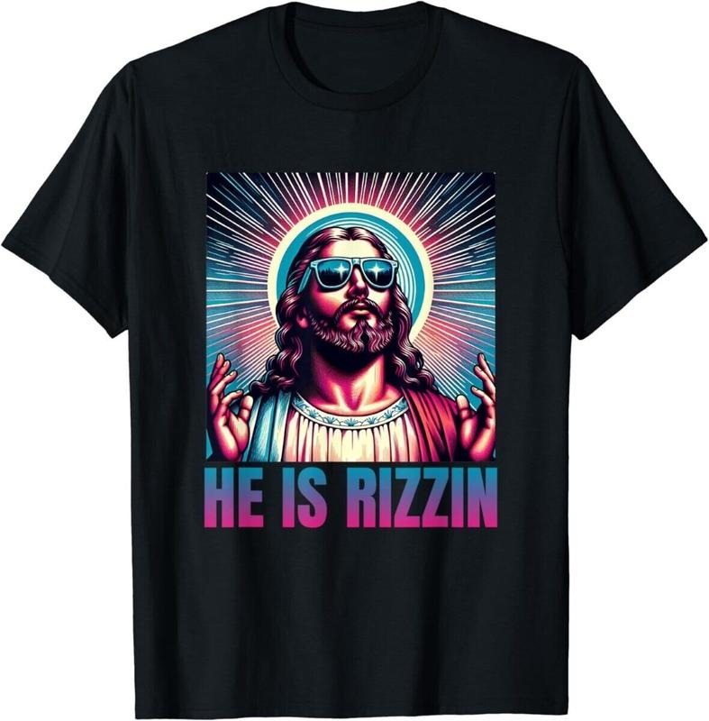He Is Rizzin Jesus is Rizzen T-Shirt Hoodie, Sweatshirt | ZylaModa.com