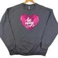 Heart Be Mine Patch Gildan Sweatshirt -- CHARCOAL T-Shirts, Hoodie | ZylaModa.com