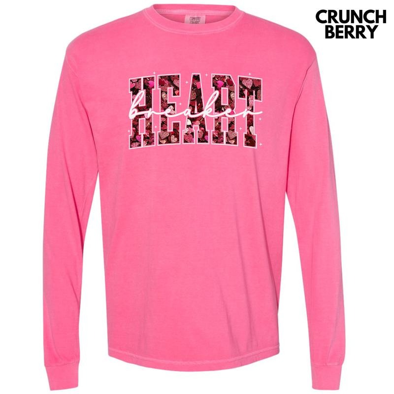 Heart Breaker Long Sleeve Comfort Colors T-Shirt 'NLB' Hoodie, Sweatshirt | ZylaModa.com