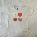 Heart Shaped Food Baby Tee, ahs style, vintage fashion, retro, 90s style baby tee, streetwear, coquette, Hoodie, Sweatshirt